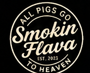 SmokinFlava logo: All Pigs Go To Heaven, est. 2023